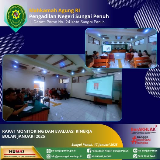 Rapat Monitoring dan Evaluasi Kinerja Bulanan